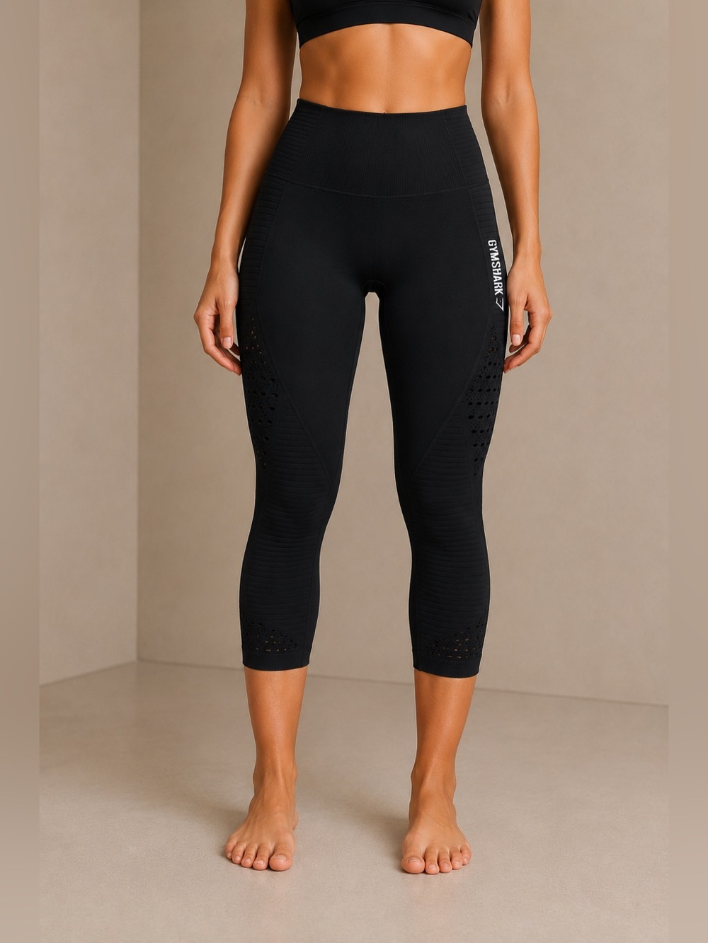 Gymshark Energy Seamless Cropped Leggings - Size Small